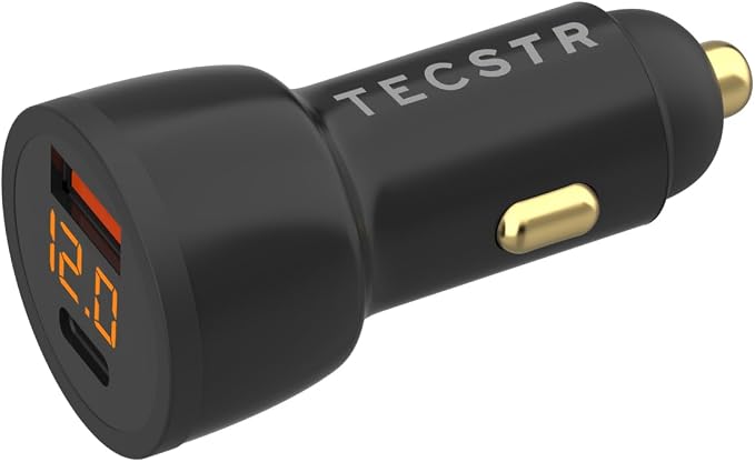 3 in 1 Car Charger for Starlink Mini DC Power Cable Adapter 12V-24V w/Digital Display, Durable USB-C 40W & USB 35W Ports for Trucks and Cars - 10FT