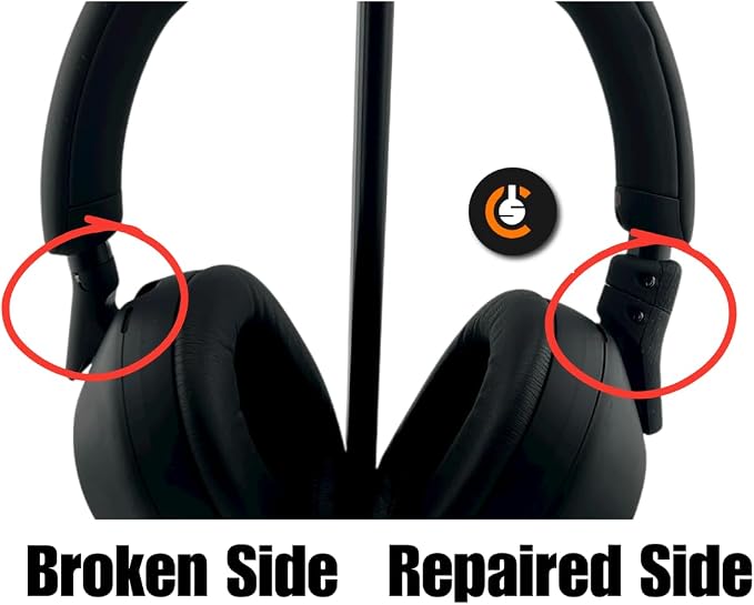CS Repair Kit for Sony WH-1000XM5 XM5 Headphones Broken Headband/Swivel Replacement Parts (Black)
