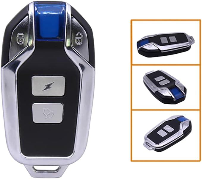 Mengshen Bike Alarm Lock Wireless Anti-Theft Burglar for Bicycle IP55 | Wireless Anti-theft, 31 Inch Cable Length, IP55 Waterproof, Remote Control Included