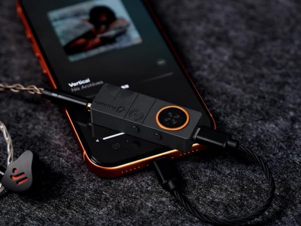 Fosi Audio DS3 USB-C DAC HiFi Amp Dongle, Portable Headphone Amplifier with 7.1 Spatial Audio, ES9039Q2M XMOS Powered, DSD512, 3.5mm Single 4.4mm Balanced for PC/Phone/ PS5/ Switch Black