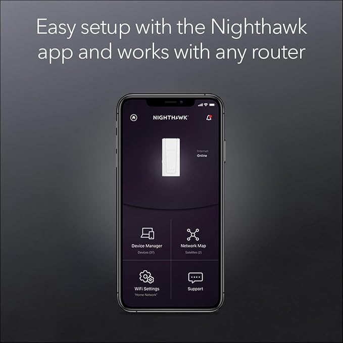 NETGEAR WiFi 7 Range Extender (EXS27) – Add up to 1,500 sq. ft. and 45 Devices with BE5000 Dual-Band Wireless Signal Booster & Repeater (up to 5 Gbps Speed), WPA3 Security, Smart Roaming