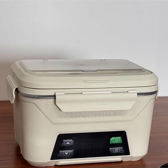 EAST OAK 5.5 Cups Portable Food Warmer with Removable Tray Divider