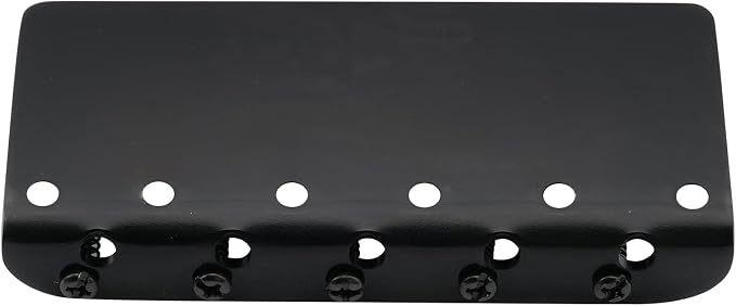 Wilkinson WBBC5 18mm 5-String Bass Bridge Brass Saddles for Precision Jazz Bass, Black