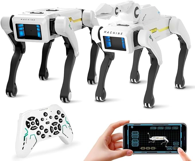 Smart Robot Dog 2 in 1- Interactive STEM Pet with Voice Control, 30+ Actions & Remot contol, Durable Design for Kids Age 6+