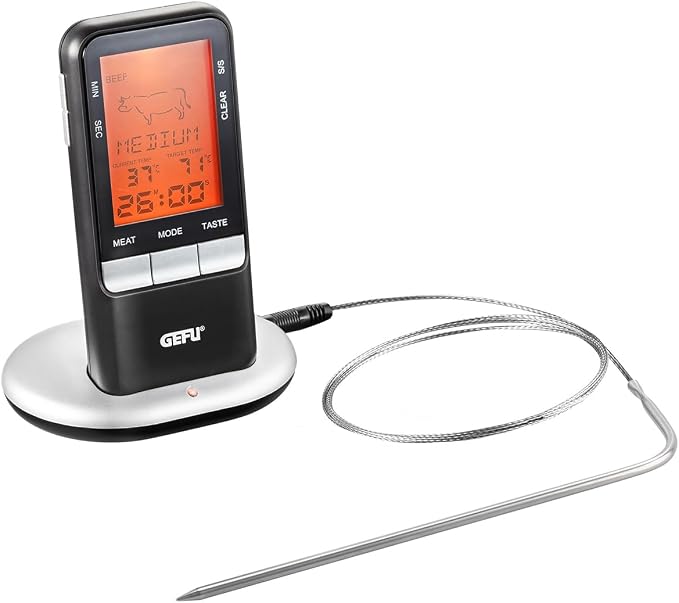 Digital Roast Thermometer - Radio Portable Meat Thermometer for Oven, Grill or Stove Cooking By Gefu
