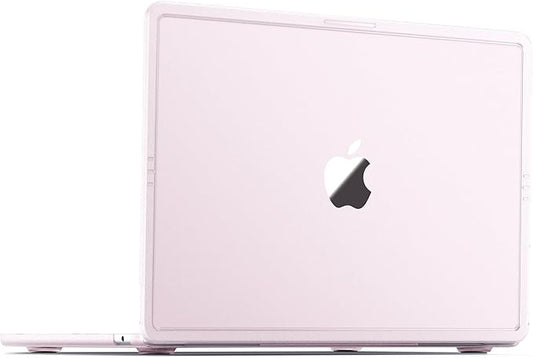 Soonjet Compatible with MacBook Air 13 inch Case M5 M4 M3 M2 2026 2025-2022, Release Model A3449 A3240 A3113 A2681, [Barely-There Pink] Hard Shell Laptop Cover for MacBook Air 13.6 inch – Pink Clear