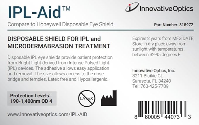 IPL-AID: Disposable Eye Shield for Safe IPL Treatment. Protect Your Eyes with Precision and Comfort