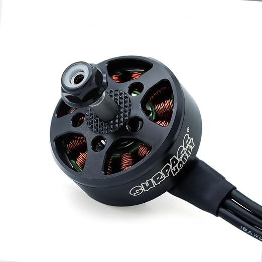 4pcs Surpass B2807 1300KV Brushless Motors CW/CCW for 5-6S FPV Racing Drone Quadcopter Motor with 250mm 18AWG Silicone Wires (Black)