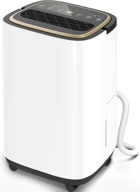 3000 Sq.Ft Dehumidifier for Basement with Drain Hose, Upgraded 30 Pint Large Best Compressor Dehumidifiers for Home or Garage, Smart Humidity Control, 24H Timer & Child Lock, Ideal for Large Rooms