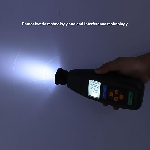 DT2239B NonContact LED Digital Tachometer High Precision RPM Meter for Industrial Motor Speed Measurement Tool with Stroboscope Function