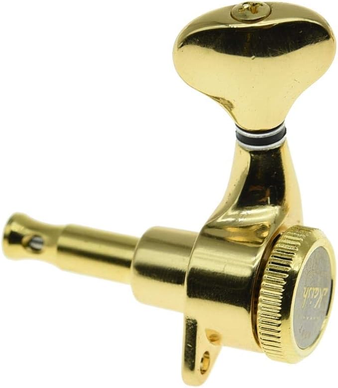 KAISH 18:1 Gear Ratio Guitar Locking Tuners Machine Heads Guitar Locking Tuning Keys Pegs for Strat/Tele/LP/SG most Electric or Acoustic Guitars Gold
