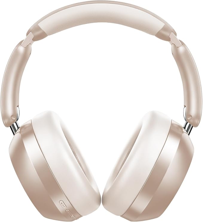 Wentronic Y04 Wireless Bluetooth Over-Ear Headphones – Immerse in Every Beat with Active Noise Cancelling & Hi-Res Sound, 48H Playtime, Soft Ear Cushion for All-Day Comfort, Starlight
