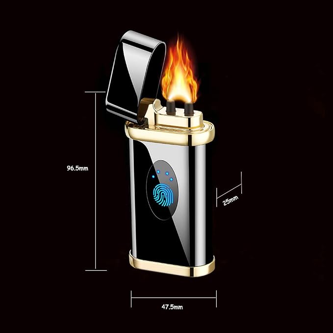 Plasma Electric Arc Lighters Rechargeable USB Lighter Flameless Portable Pocket Cigarette Lgnition with LED Battery Indicator(Multicolor)