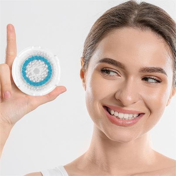 Brush Head Replacements Compatible with Clarisonic Mia 1, Mia 2, Mia Fit, Alpha Fit, Smart Profile Uplift and Alpha Fit, Deep Pore, 4 Pack