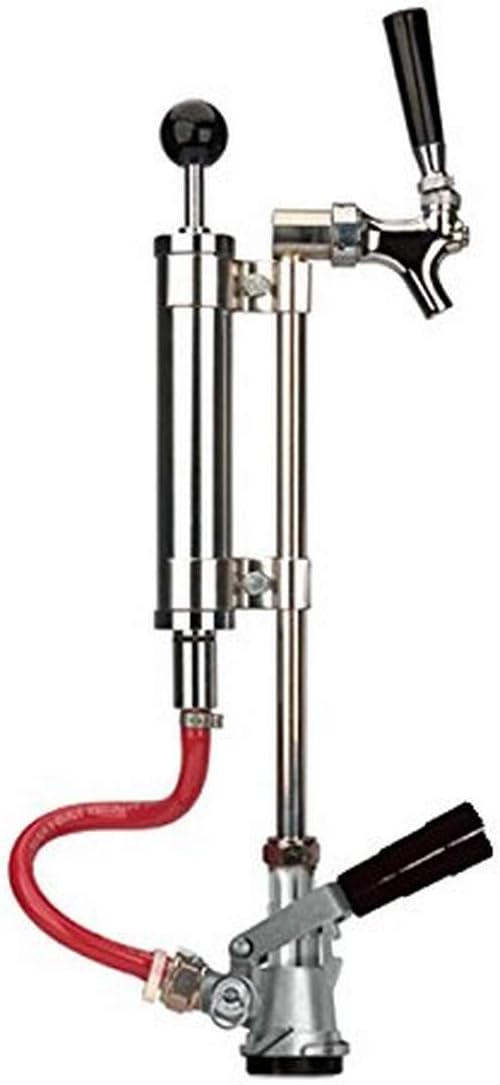 Premium Upright Beer Picnic Pump Assembly Keg Tap Convertor,Silver