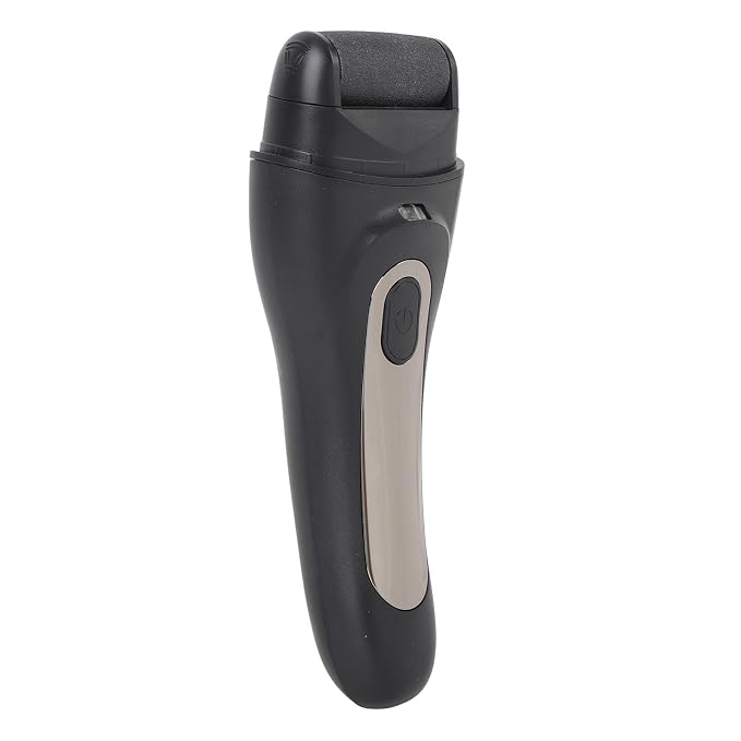 Electric Callus Remover Powerful Motor Electric Foot File Complete Accessories Cordless Use for Home Use (Black)