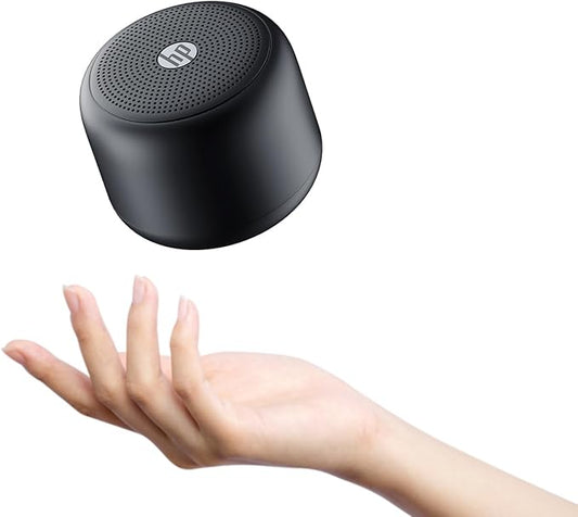 HP Portable Bluetooth Speaker, Wireless Mini Speaker with HiFi Stereo Sound, IPX7 Waterproof, 15H Playtime,TWS Pairing for Outdoor, Travel, Home, PC, Laptop, Gifts for Men Women (Black)