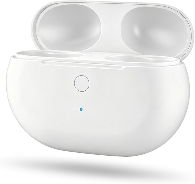 Charging Case Replacement for Beats Studio Buds - Earbuds Charger Case with Bluetooth Pairing Sync Button, 660mAh Battery (Earbuds Not Included), White