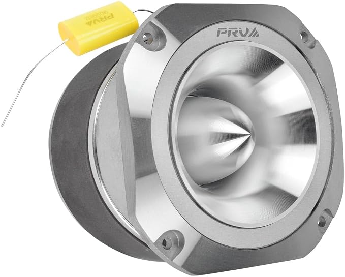 PRV AUDIO TW700Ti-CR 4 Inch Titanium Bullet Tweeter 240 Watts, 8 Ohm Chrome Super Tweeter, Built-in Capacitor Pro Audio High Frequency Driver (2 Tweeters)