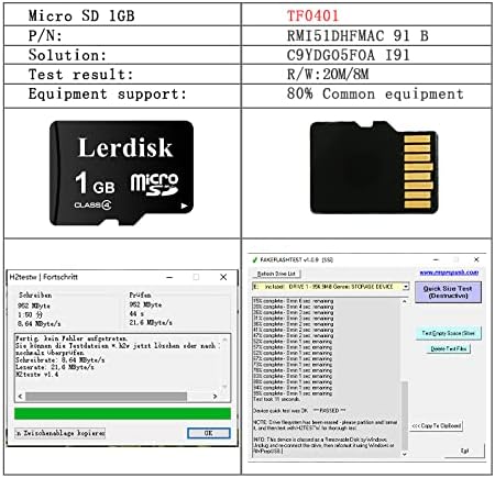 Factory Wholesale Micro SD Card 1GB in Bulk MicroSD Produced by Authorized Licencee (1GB Class 4)