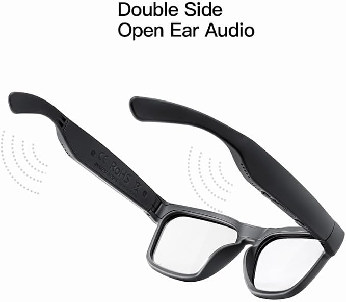 OhO sunshine Bluetooth Audio Sunglasses, Lightweight Open Ear Sport Glasses, 10H Playtime, UV400 ANSI Z87.1, Water Resistant with Voice Control
