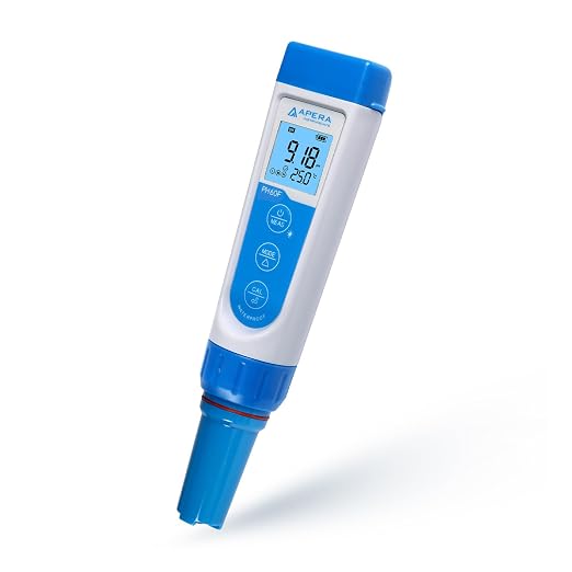Apera Instruments, LLC-AI312 Apera Instruments Premium Series PH60F Flat pH Pocket Tester Kit for Surface pH Test e.g. Skin, Textiles, Paper, etc, ±0.01 pH Accuracy