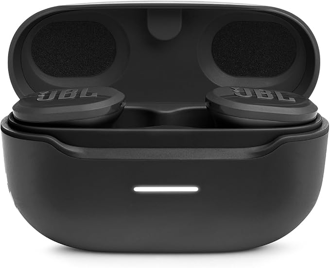 JBL Endurance Race TWS - Waterproof true wireless active sport earbuds, JBL Pure Bass Sound, Up to 30 hours of battery life, IP67 Waterproof and Dustproof, Ambient Aware & TalkThru (Black)