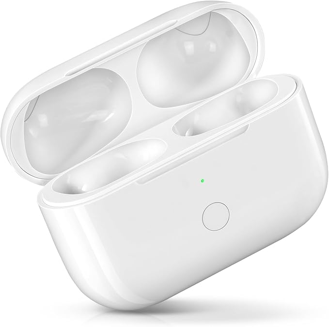 Wireless Charging Case Replacement Compatible with AirPod Pro 1st & 2nd Generation, Air Pod Pro 1 2 Charger Case with Bluetooth Pairing Sync Button