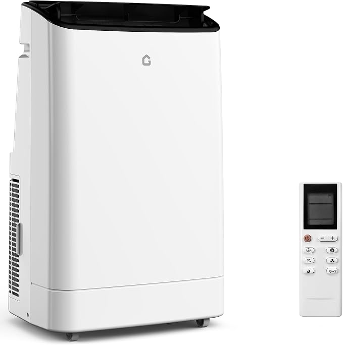 15000 BTU Portable Air Conditioner - 3 in-1 AC Unit Cools 850 Sq. Ft Rooms, Quiet 50 dB Operation w/Touch Control & Remote, Includes Window Kit & 24H Timer, Dehumidifier & Fan Modes for Bedroom