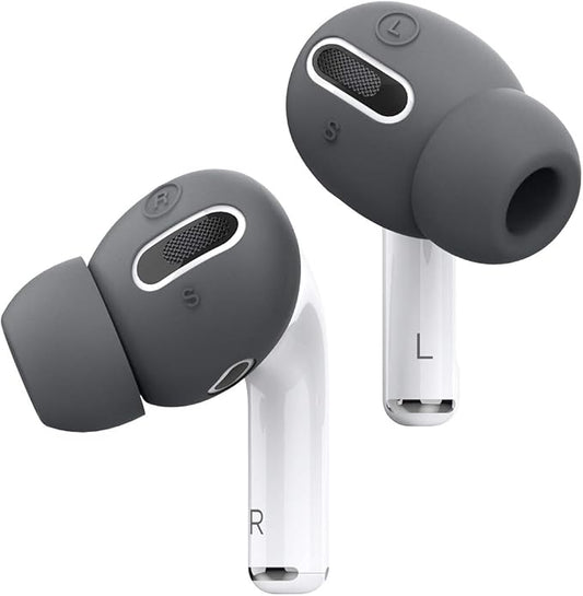 elago [6 Pairs] AirPods Pro Ear Tips with Integrated Earbuds Cover Designed for Apple AirPods Pro, Fit in The Case, Anti-Slip, [3 Sizes: Large + Medium + Small] [US Patent Registered] (Dark Grey)