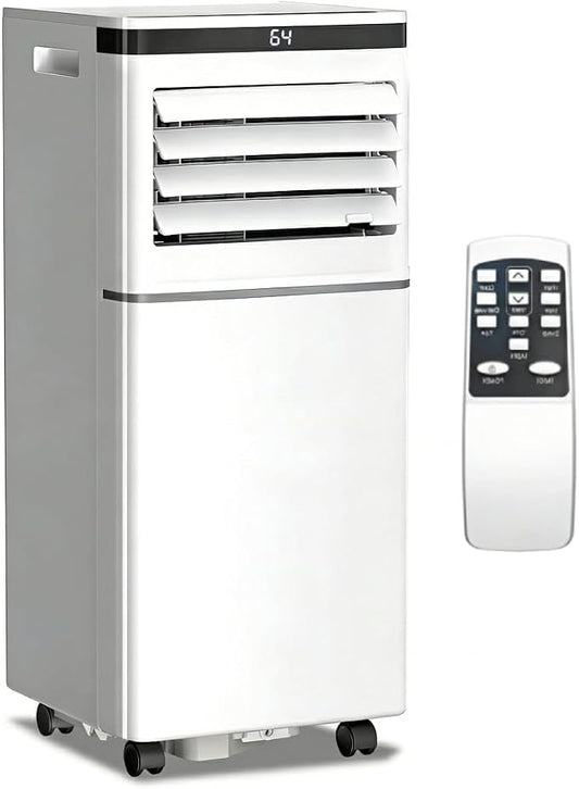 Electactic 10000 BTU Portable Air Conditioner, 4-in-1 AC Unit with Sleep Mode for Master Bedroom, Cooling for Rooms up to 450 Sq.Ft., Dehumidifier & Fan, 24H Timer, Remote Control & Window Kit