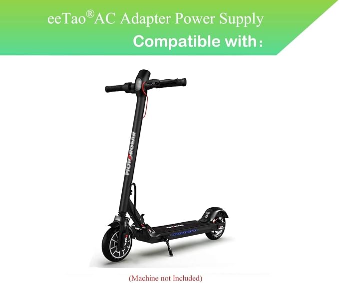 42V AC/DC Adapter Charger Compatible with Hurtle Motorgear Model HURES18-M5 HURES18M5 36V 7.5Ah 36VDC 36Volt 36.0V +36 V Lithium Ion Li-ion Battery Pack 8.5 Inch 300W Power Supply Cable Cord PSU