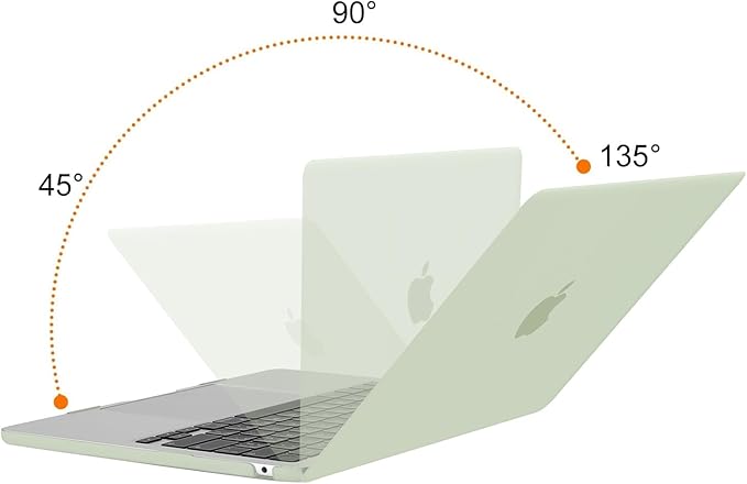 MOSISO Compatible with MacBook Air 13 inch Case M5 2026 M4 2025 M3 M2 2024-2022 A3449 A3240 A3113 A2681, Hard Shell&Keyboard Cover&Screen Film&Type C for MacBook Air 13.6 inch Case, Sage Green