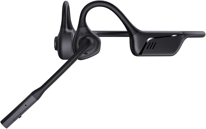 ZIOCOM Open Ear Headphones, Truck Driver Earphones with Mic, ENC Noise Cancelling and Mute Button, AptX-LL Wireless Headset for Office Driving Working Home-10 Hrs(Not Bone Conduction) (Black)