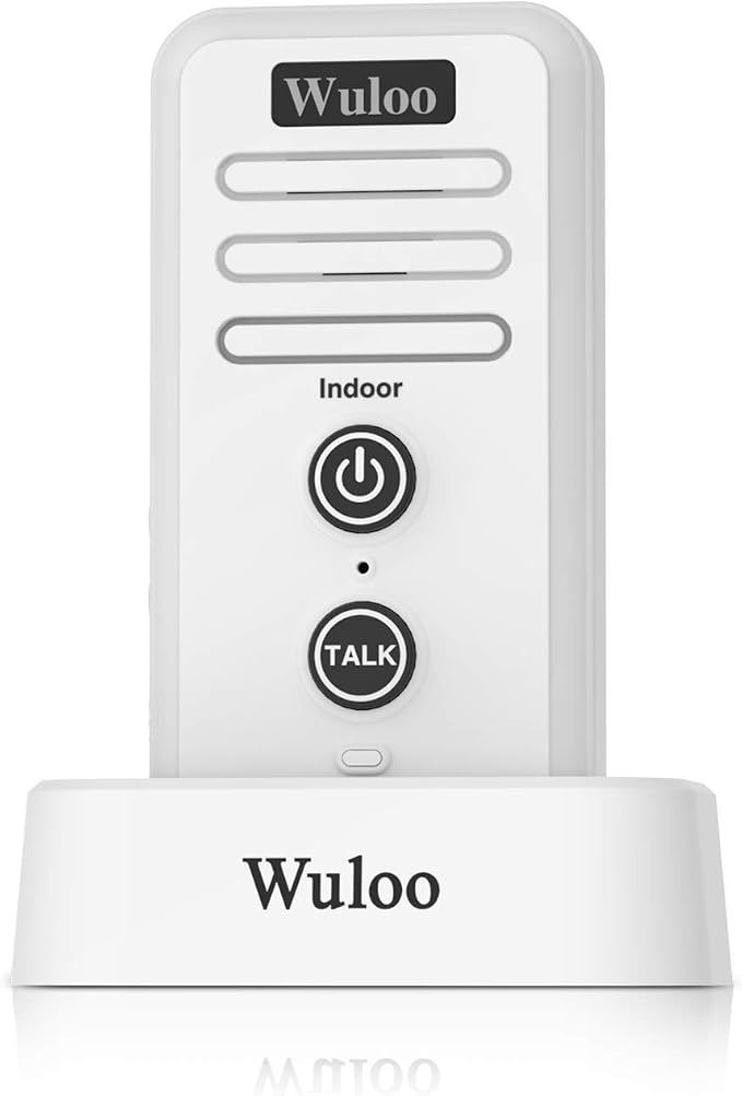Expandable for Wuloo Wireless Intercom Doorbell, an Additional Indoor Unit for Expanding Wuloo Doorbell System(Only Indoor Unit, CAN NOT Work Without Outdoor Unit)