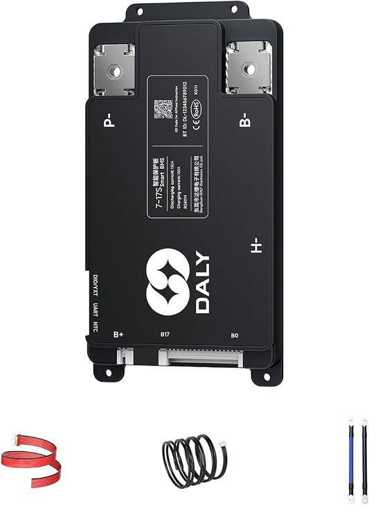DALY BMS 150A 7S-17S 24V-60V - Smart Built-in Bluetooth Monitoring Lithium Battery Protection LiFePO4 Li-ion LTO for E-Bikes Scooters
