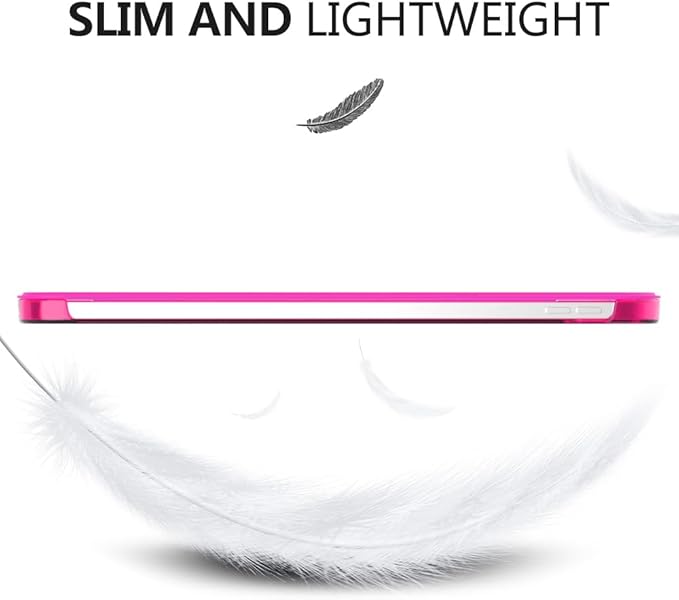 MoKo for iPad (A16) 11th Generation Case 11 Inch 2025, iPad 10th Generation Case 10.9 Inch 2022, Slim Stand Hard PC Translucent Back Shell Smart Cover, Support Touch ID, Auto Wake/Sleep,Bright Pink