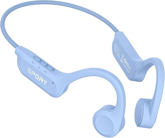 CXK Bone Conduction Headphones Bluetooth 5.4, Open Ear Headphones 10H Playtime Sports Earphones with Mic, IPX6 Waterproof Wireless Headphones for Running