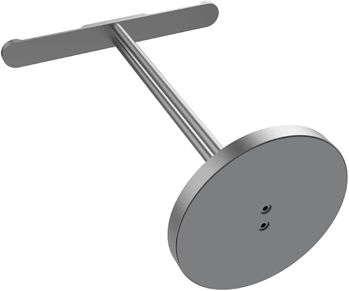 JOKItech Double Headphones Stand, Aluminum Alloy Desk 3 Headsets Holder Supporting Desktop Earphone Hanger Mount Storage Rack with Heavy Base for Home and Office Display Spacegrey