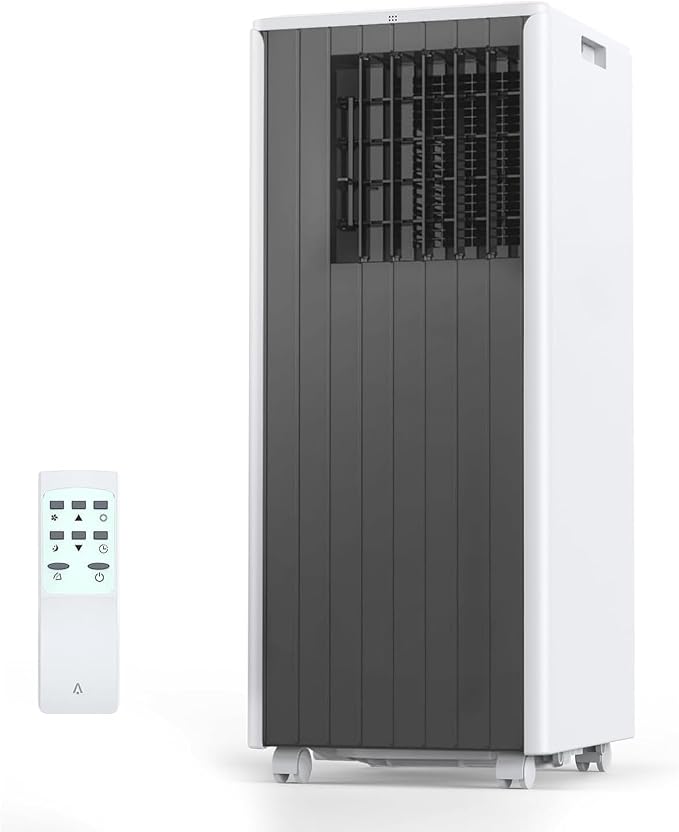 8000 BTU Portable Air Conditioners, 4-in-1 Cooling AC Portable Air Conditioner for Room with Sleep Mode, Ventless Floor Air Conditioner, 3 Speeds Fan & Dehumidifier