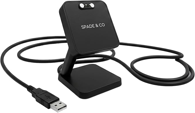 Spade & Co Health Smartwatch 4 Bundle with Charging Dock – Heart Rate, Sleep & SpO2 Monitor, Pedometer, 10+ Day Battery, Answer/Make Calls, IP68 Waterproof, iOS & Android – Rose Gold