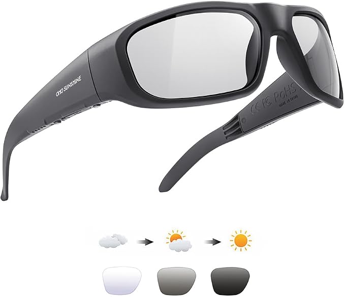 OhO sunshine Bluetooth Audio Sunglasses, Lightweight Open Ear Sport Glasses, 10H Playtime,Water Resistant with Voice Control