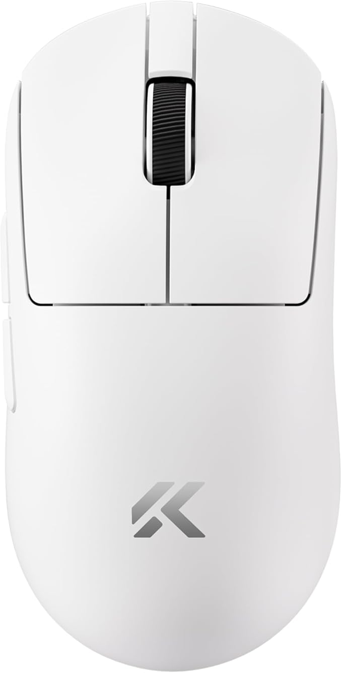 MCHOSE A7 V2 Pro Wireless Gaming Mouse, Tri-Mode Connection, 59 Grams, PAW3395 26K DPI Sensor, Wired 8K/Wireless 1K Polling - White