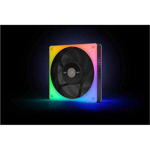 Thermaltake TOUGHFAN 12 RGB Radiator Fan 3 Pack, 16.8 Million RGB Lighting, Max Air Flow 53.75 CL-F135-PL12SW-A