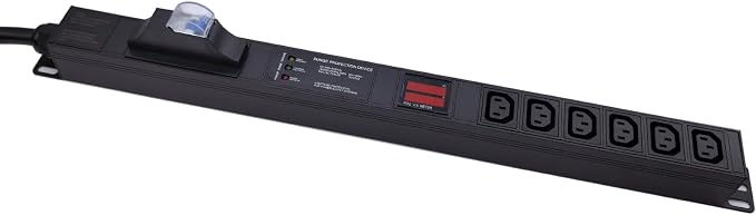 Meter SPD Function with L6-30p Plug C13 30A 240V 6 Way PDU for Internet Data Centre (FJ-NZEU-4Y7D)