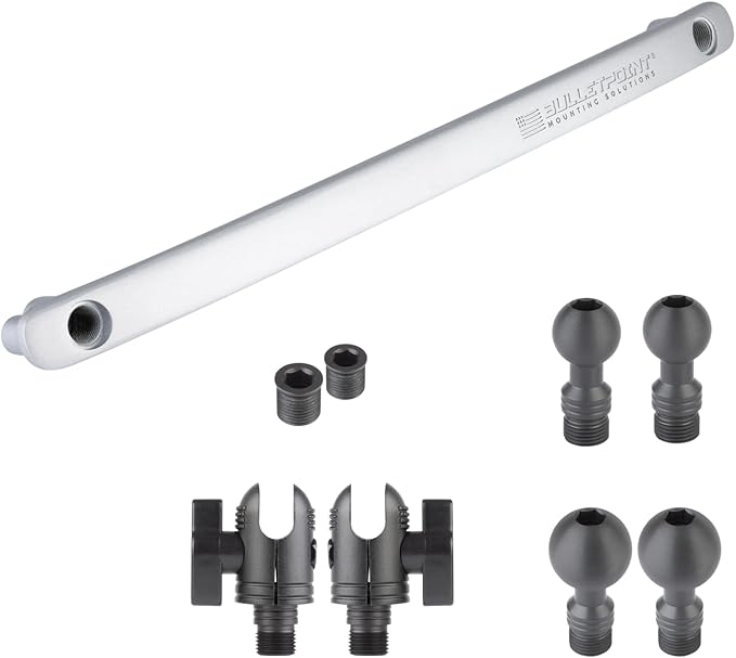 Bulletpoint Mounting Solutions Metal Grab Bar Insert Replacement with 2 Mounting Points Compatible with 2011-2018 Jeep Wrangler JK (Silver)