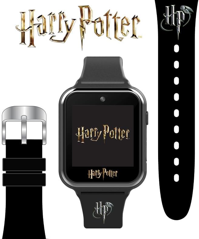 Harry Potter Kids Smart Watch – Interactive Touchscreen Watch with 10 Changeable Faces, Camera, Games, Alarm, Stopwatch, Step Counter & Calculator – Fits Wrists from 5.5" to 8"