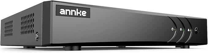ANNKE 3K Lite H.265+ Security DVR Recorder with AI Human/Vehicle Detection,Hybrid 5-in-1 CCTV DVR for Surveillance Camera, Supports 8CH Analog and 2CH IP Cameras, Remote Access (No Hard Drive), Black