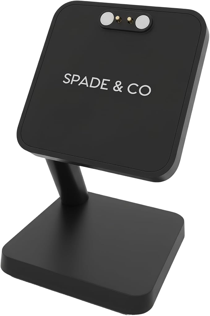 Spade & Co Health Smartwatch 4 Bundle with Charging Dock – Heart Rate, Sleep & SpO2 Monitor, Pedometer, 10+ Day Battery, Answer/Make Calls, IP68 Waterproof, iOS & Android – Rose Gold