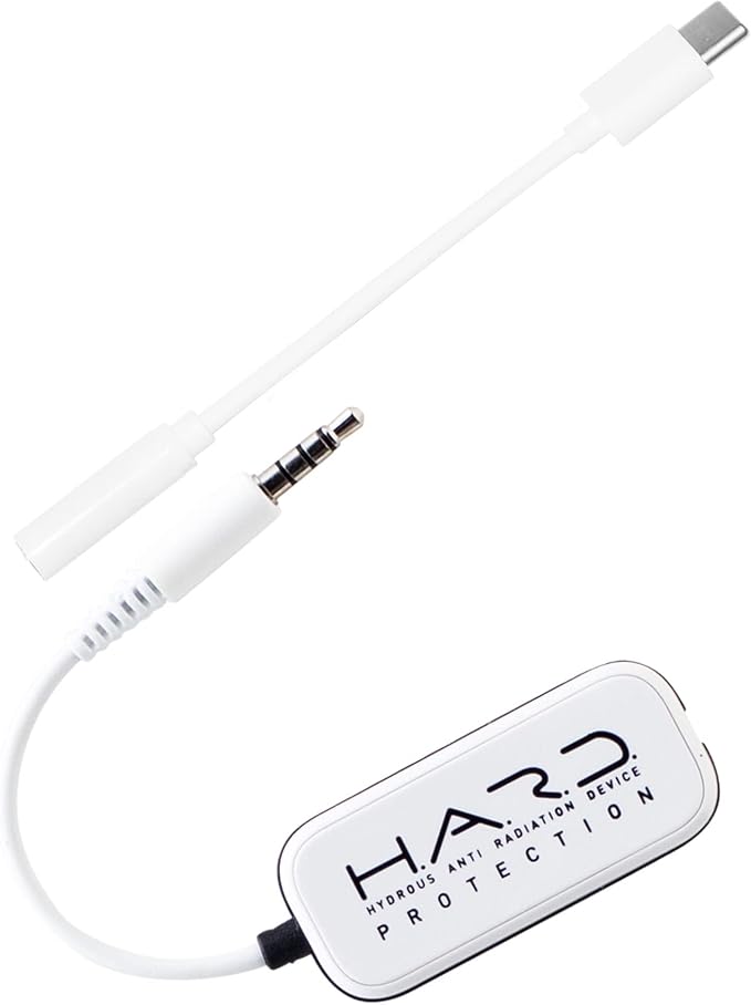 SYB Shield Your Body Headset Audio Quality Enhancer, Air Tube Alternative, Wire Headphone Audio Filter, Headphone Jack Adapter Compatible with 5G Devices, Includes USB C to 3.5mm Audio Adapter